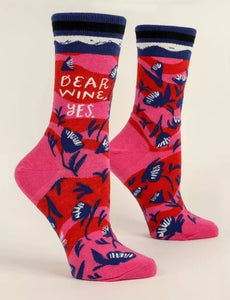 Women's Crew Socks - Dear Wine Yes