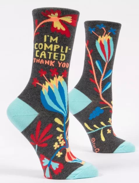 Women's Cres Socks - I'm Compli-cated Thank You