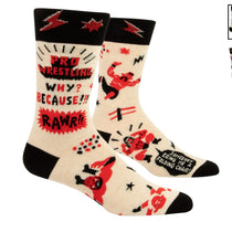 Load image into Gallery viewer, Men&#39;s Crew Sock - Pro Wrestling
