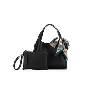 Astrid Black 2 Piece Handbag 