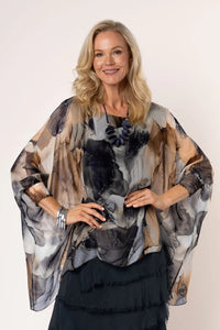 Lonnie Silk Top [col:onyx]