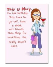 Load image into Gallery viewer, Card - This Is Mary (spirit Humour)
