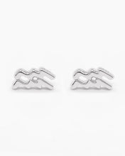 Load image into Gallery viewer, Sterling Silver Zodiac Earring - Aquarius [sty:aquarius]
