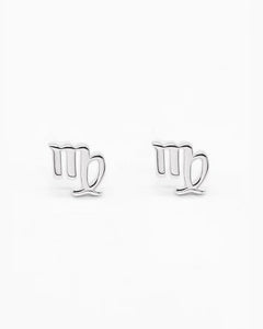 Sterling Silver Zodiac Earring - Virgo [sty:virgo]