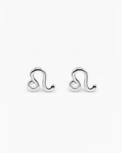 Sterling Silver Zodiac Earring - Leo [sty:leo]