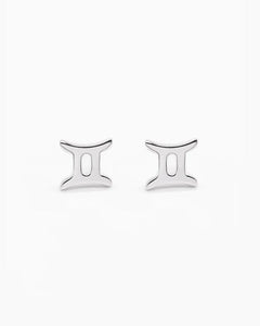 Sterling Silver Zodiac Earring - Gemini [sty:gemini]