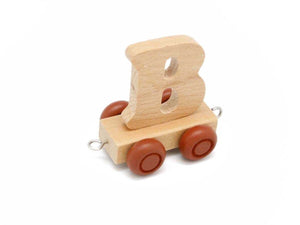 Wood Train Carriage Letter - B