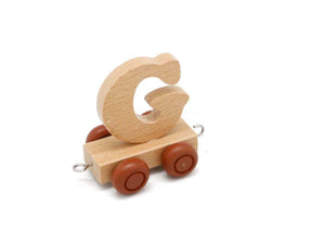 Wood Train Carriage Letter - G