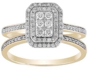 Cluster Ring Set 0.5ct Diamonds