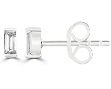 Earrings - White Gold And Diamond