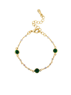 Green Crystal Kate Bracelet - Tiger Tree