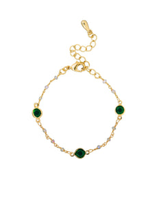 Green Crystal Kate Bracelet - Tiger Tree