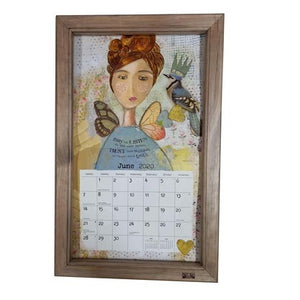 Ash Stained Calendar Holder/frame