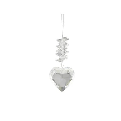 Crystal Drop Hanger Glass 16cm Clear 