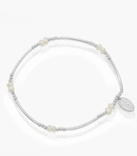 Load image into Gallery viewer, Petals - Silver 2 Pearl Bracelet 
