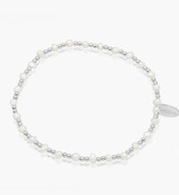 Load image into Gallery viewer, Petals - Silver Multi White Pearl Bracelet 
