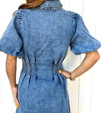 Load image into Gallery viewer, Darla Stretch Denim Dress [siz:8]
