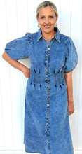 Load image into Gallery viewer, Darla Stretch Denim Dress [siz:8]
