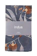 Load image into Gallery viewer, Gumnut Silk Scarf Indigo/tangerine/olive 
