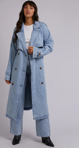 Rio Trench Coat Light Blue [siz:22]