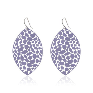 Earring Lily Leaf [col:mauve]