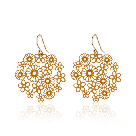 Earrings Lily Daisy [col:mustard]