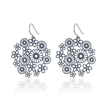 Load image into Gallery viewer, Earrings Lily Daisy [col:blue Steel]
