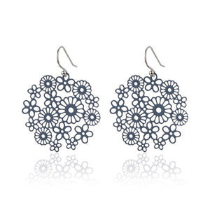 Earrings Lily Daisy [col:blue Steel]