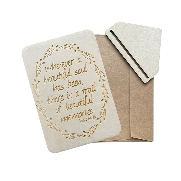 Keep Cards - Wherever A Beautiful Soal Has Been, There Is A Trail Of Beautiful Memories 