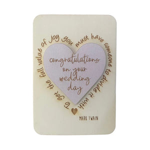 Greeting Cards - Congratulations On Your Wedding Day 