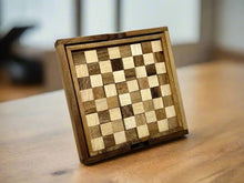 Load image into Gallery viewer, Wooden Puzzle - Chessboard Pentominos
