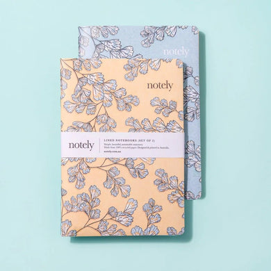 Notely - Fern Fancy - Lemon & Turquoise