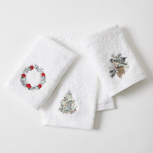 Load image into Gallery viewer, Happy Holidays Hand Towel 3 Asst Designs
