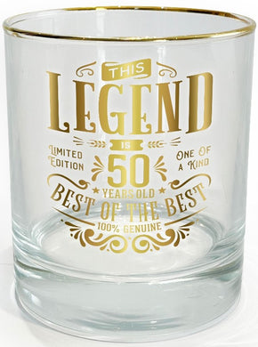 Legend Glass Tumbler 50 Years