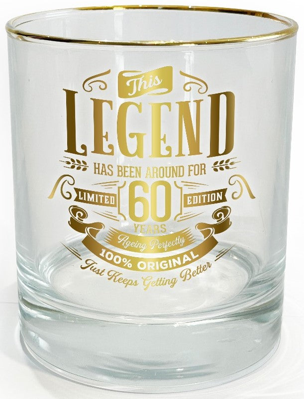 Legend Glass Tumbler 60 Years