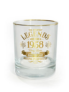 Legend Glass Tumbler 1958