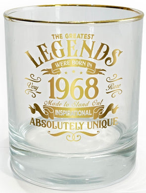 Legend Glass Tumbler 1968