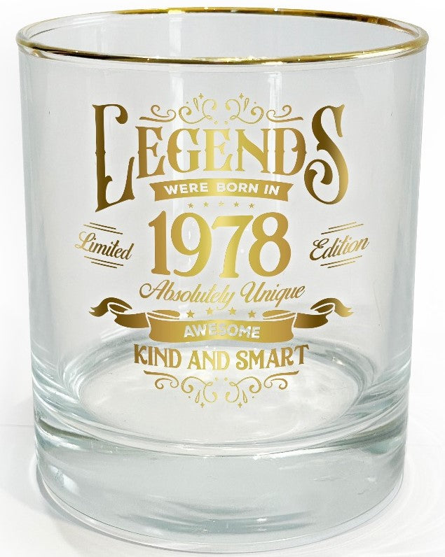 Legend Glass Tumbler 1978