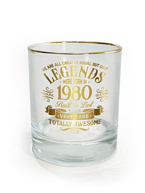 Legend Glass Tumbler 1980