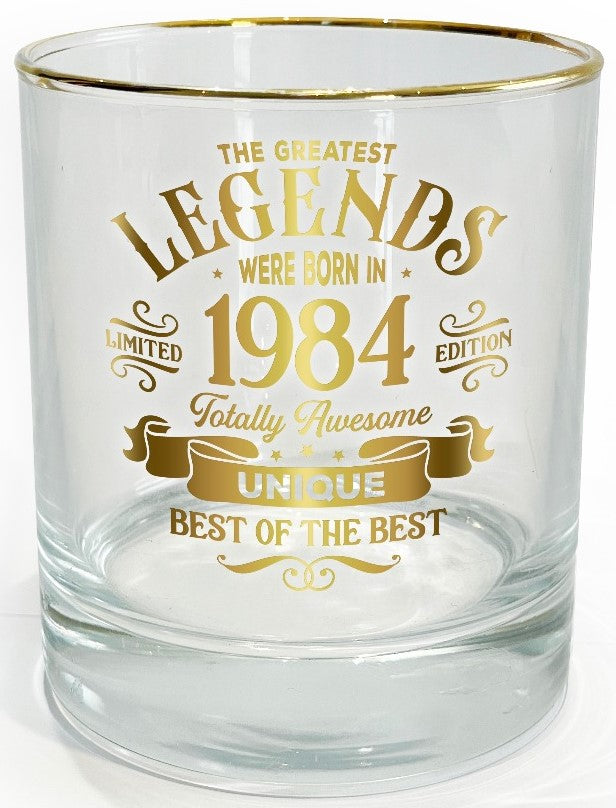 Legend Glass Tumbler 1984