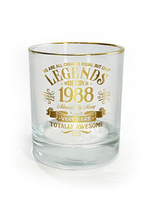 Legend Glass Tumbler 1988