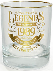 Legend Glass Tumbler 1989