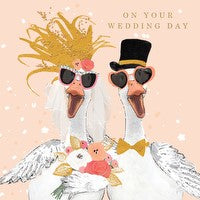 Card - On Your Wedding Day Ducks