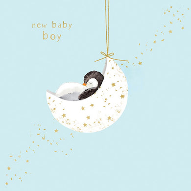 Card - New Baby Boy - Moon