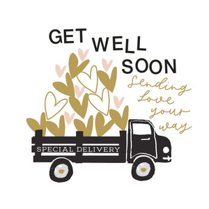 Card- Get Well Soon- Sending Love 