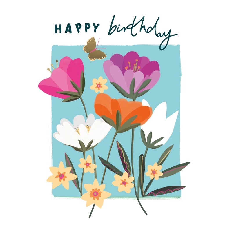 Card - Female Birthday - Flowers