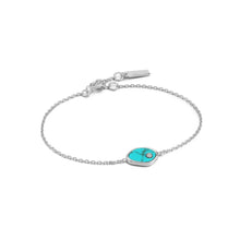 Load image into Gallery viewer, Turning Tides-tidal Turquoise Bracelet-silver
