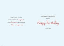 Load image into Gallery viewer, Card - Special Nephew On Your Birthday (with Love)
