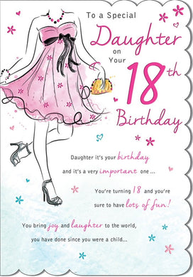 Card - To A Special Daughter On Your 18th Birthday (with Love)