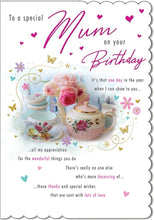 Load image into Gallery viewer, Card - To A Special Mum On Your Birthday Teapot (with Love)
